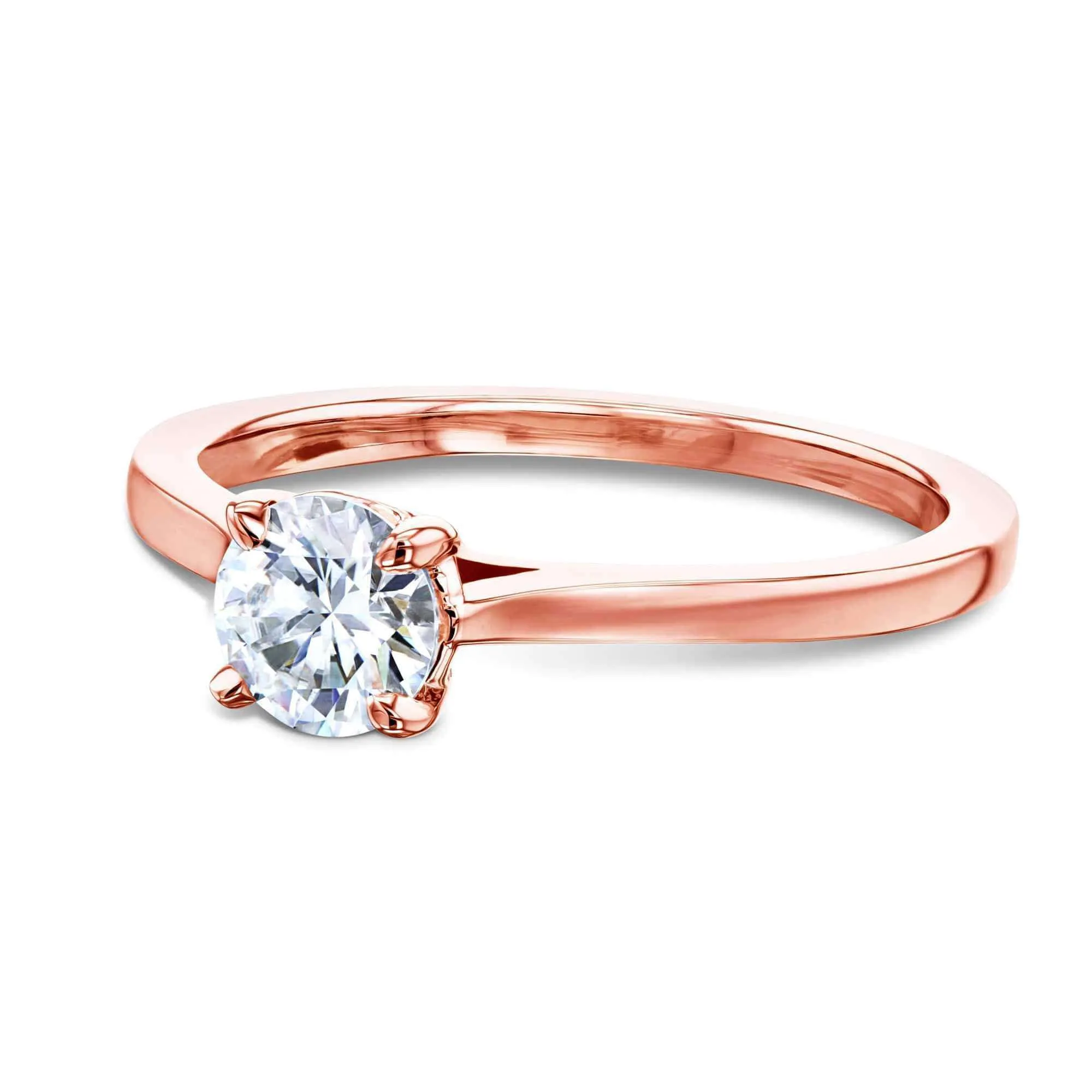 1/2ct Round Forever One Moissanite Solitaire Ring