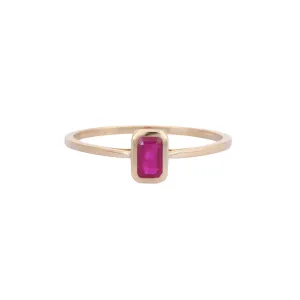 14K Gold Ruby Ring