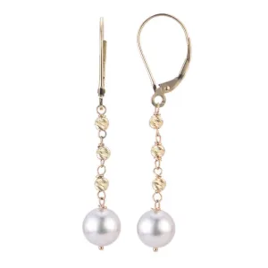 14kt Gold Akoya Pearl Brilliance Earrings