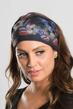 50124 EZB American Flag Bling Headband