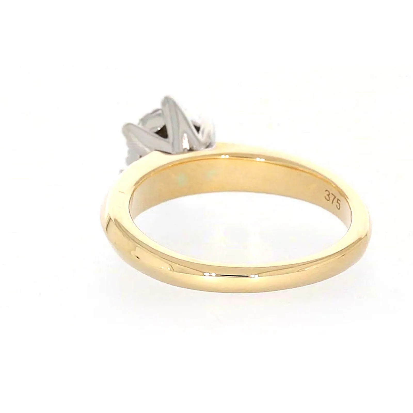 9ct Two Tone Gold Round Brilliant Cut with 0.50 Carat tw of Diamonds Ring