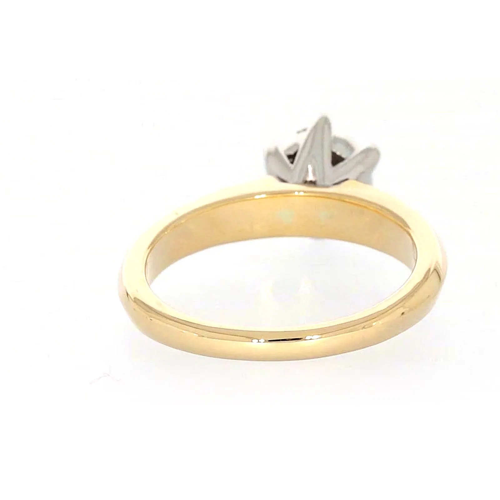 9ct Two Tone Gold Round Brilliant Cut with 0.50 Carat tw of Diamonds Ring