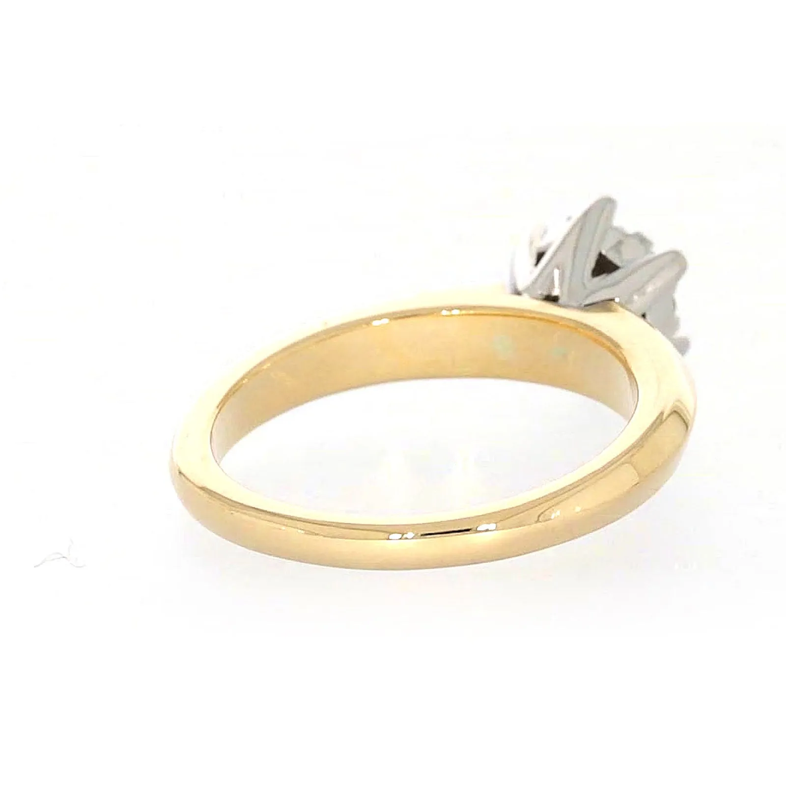 9ct Two Tone Gold Round Brilliant Cut with 0.50 Carat tw of Diamonds Ring