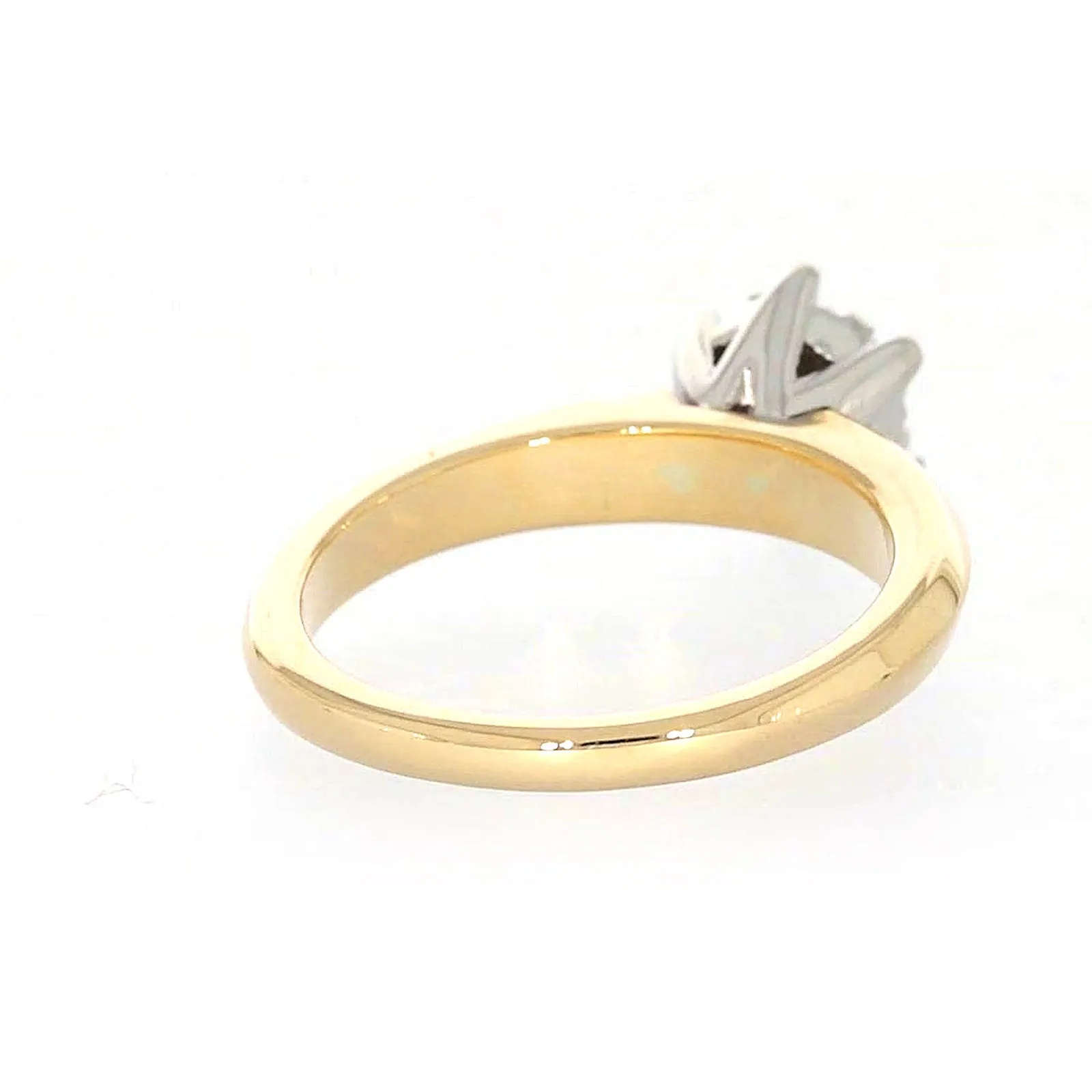 9ct Two Tone Gold Round Brilliant Cut with 0.50 Carat tw of Diamonds Ring