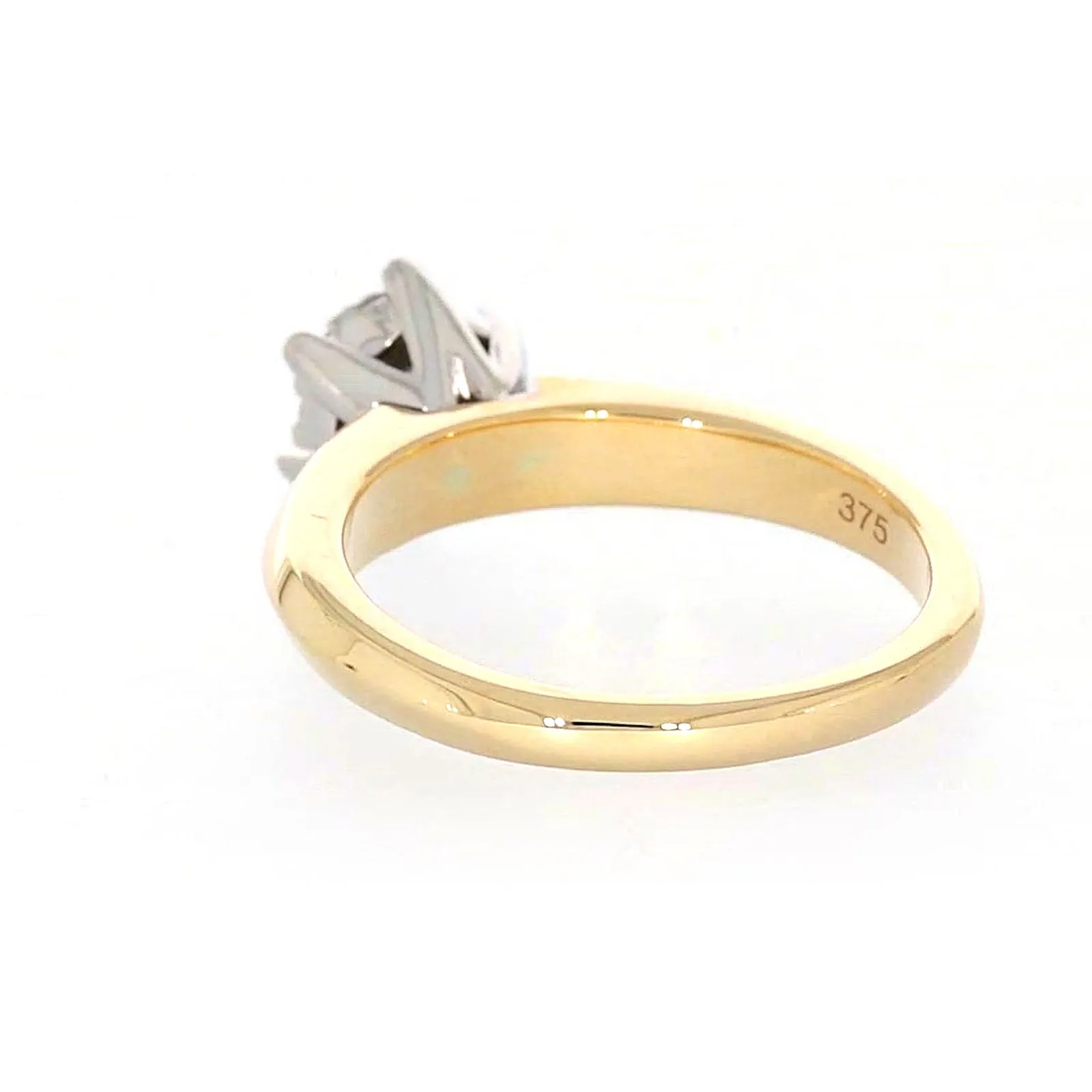 9ct Two Tone Gold Round Brilliant Cut with 0.50 Carat tw of Diamonds Ring