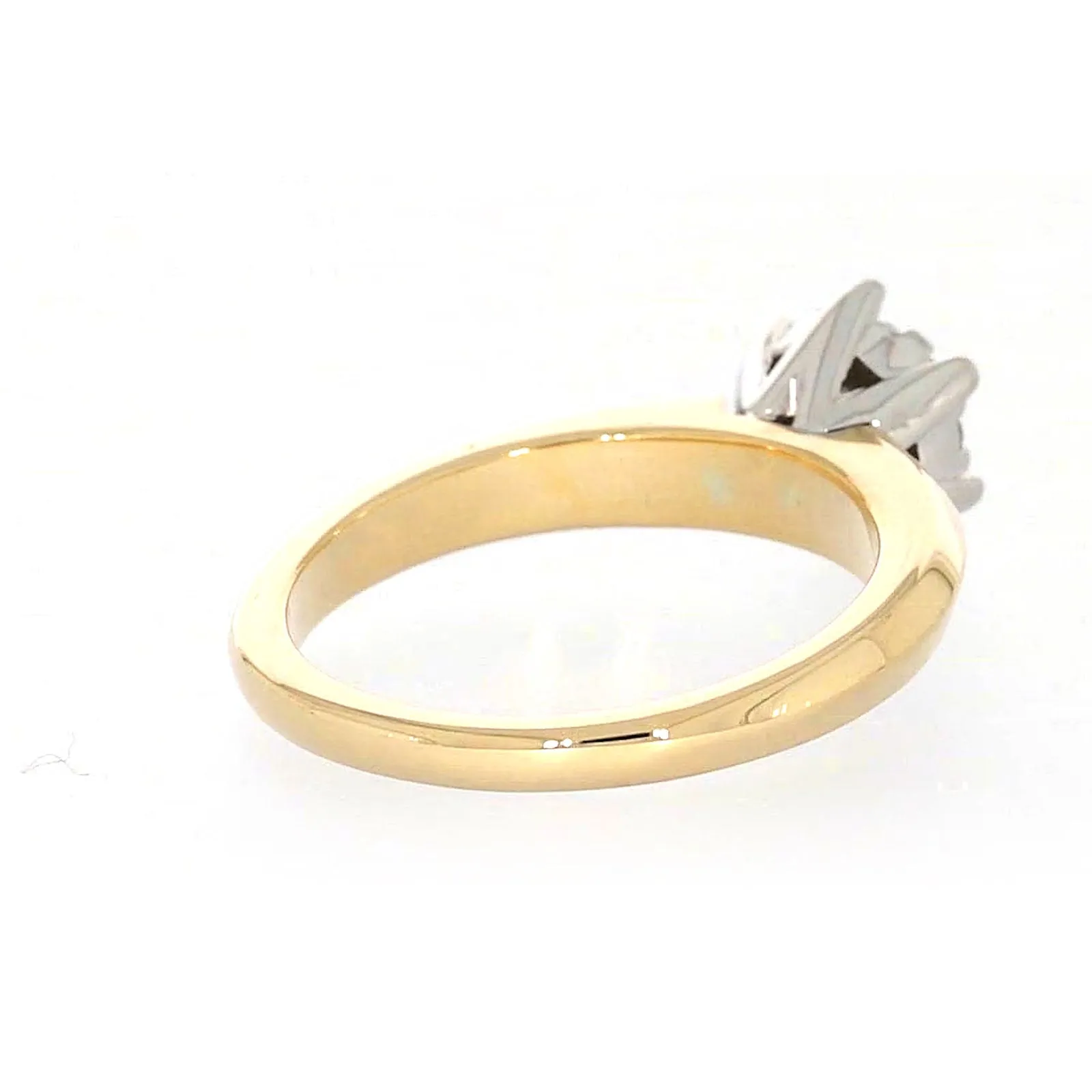 9ct Two Tone Gold Round Brilliant Cut with 0.50 Carat tw of Diamonds Ring