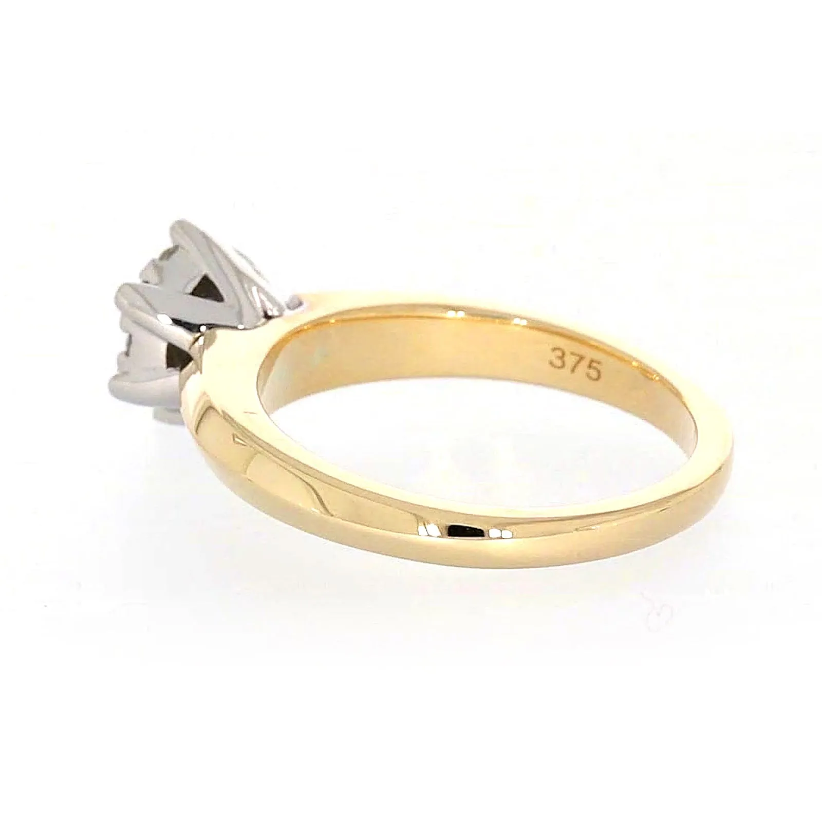 9ct Two Tone Gold Round Brilliant Cut with 0.50 Carat tw of Diamonds Ring