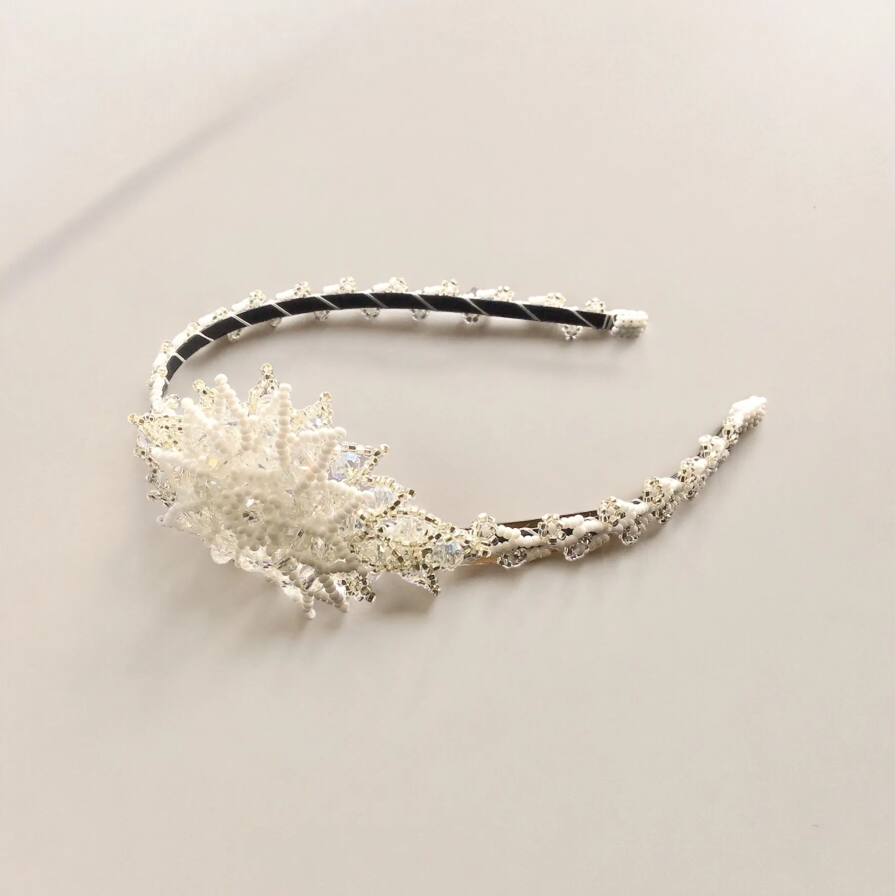 Beaded Headband with Flower (12)