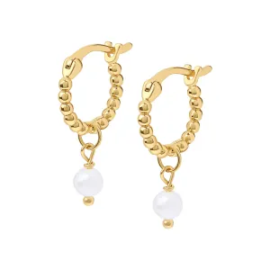 Bisera Pearl Hoops