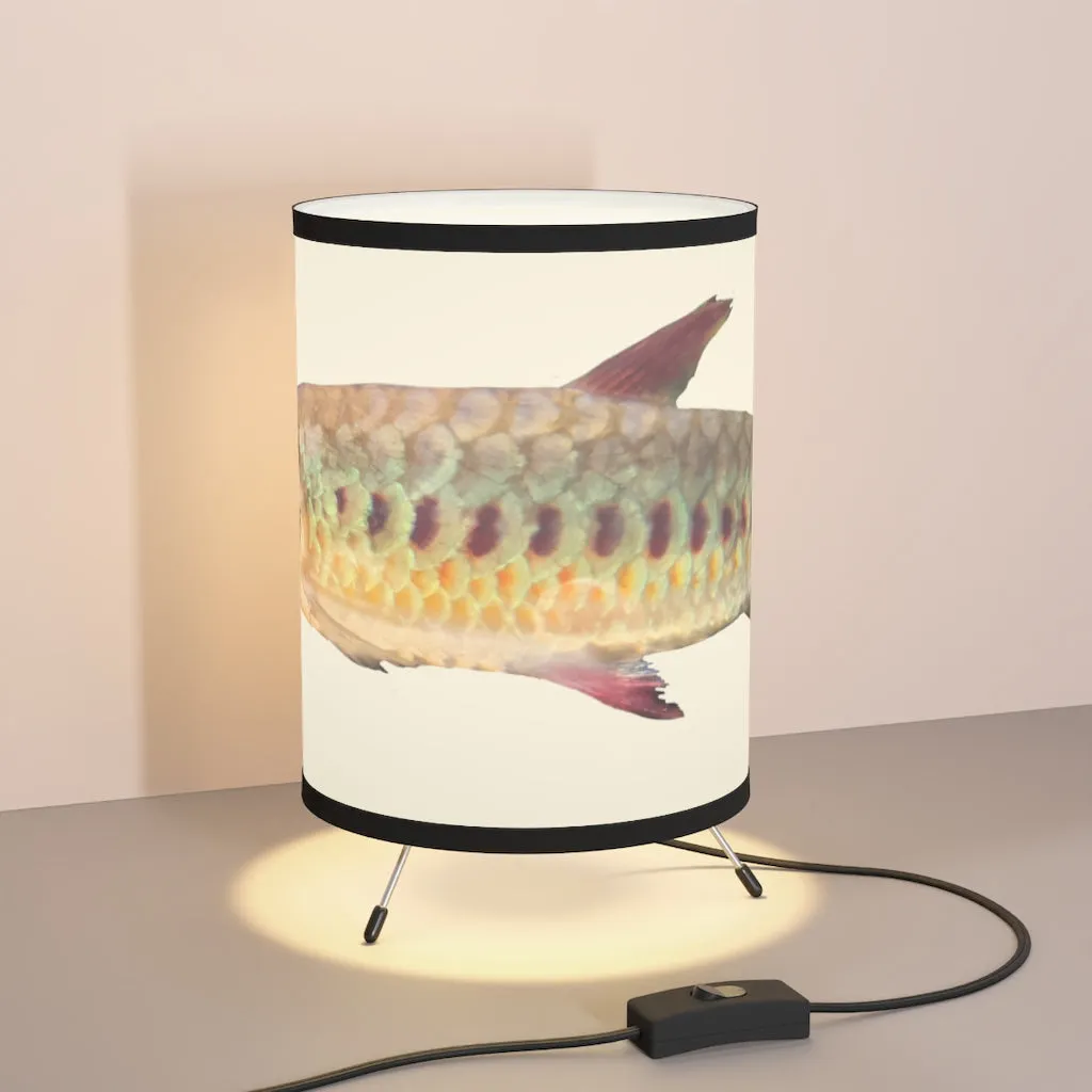 Colorful Fish Tripod Lamp with High-Res Printed Shade, US\CA plug