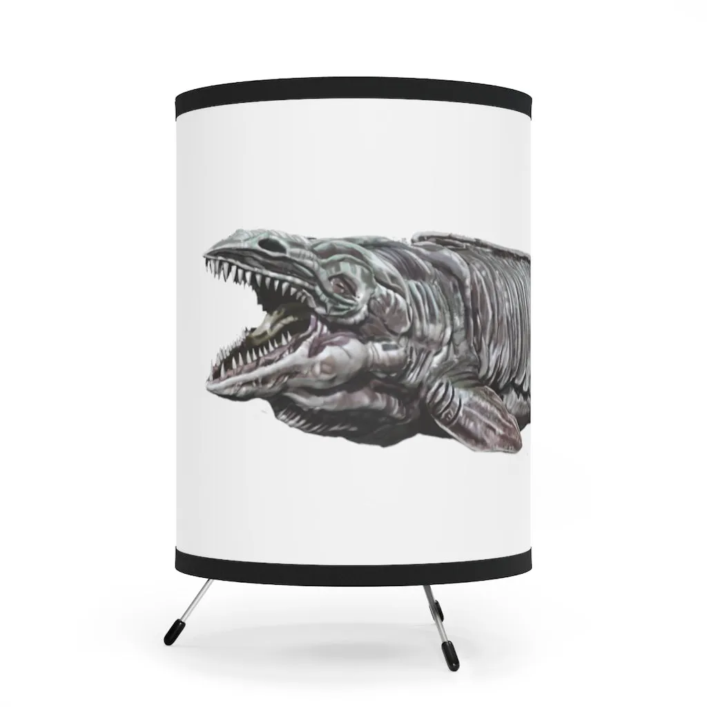 Dino Sea Creature Tripod Lamp with High-Res Printed Shade, US/CA plug