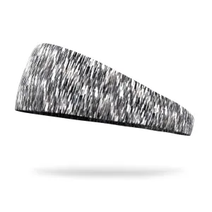 Fashion Black and White Static Organic Headband - 4" and 3" Tapered