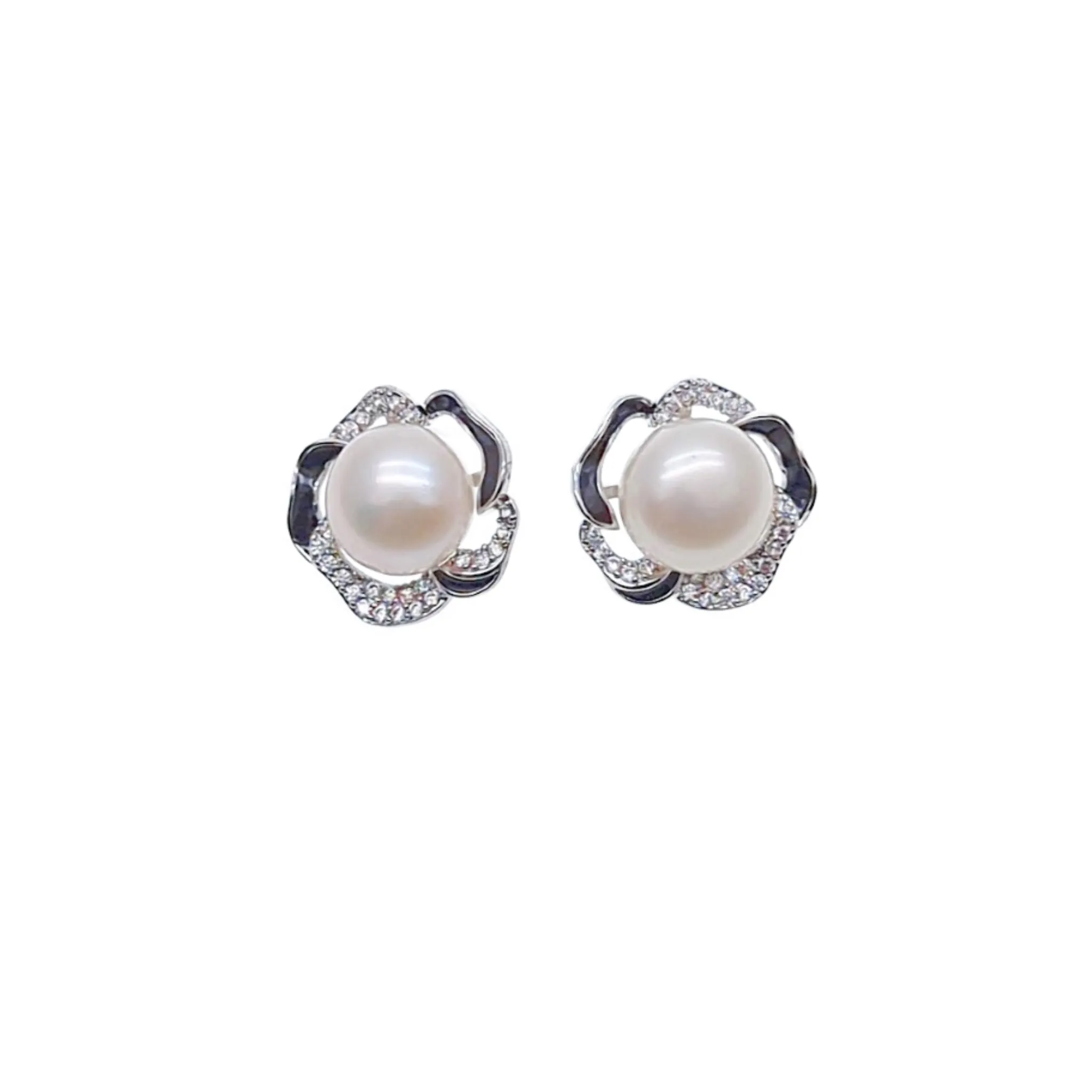 Flower Freshwater Pearl Earrings