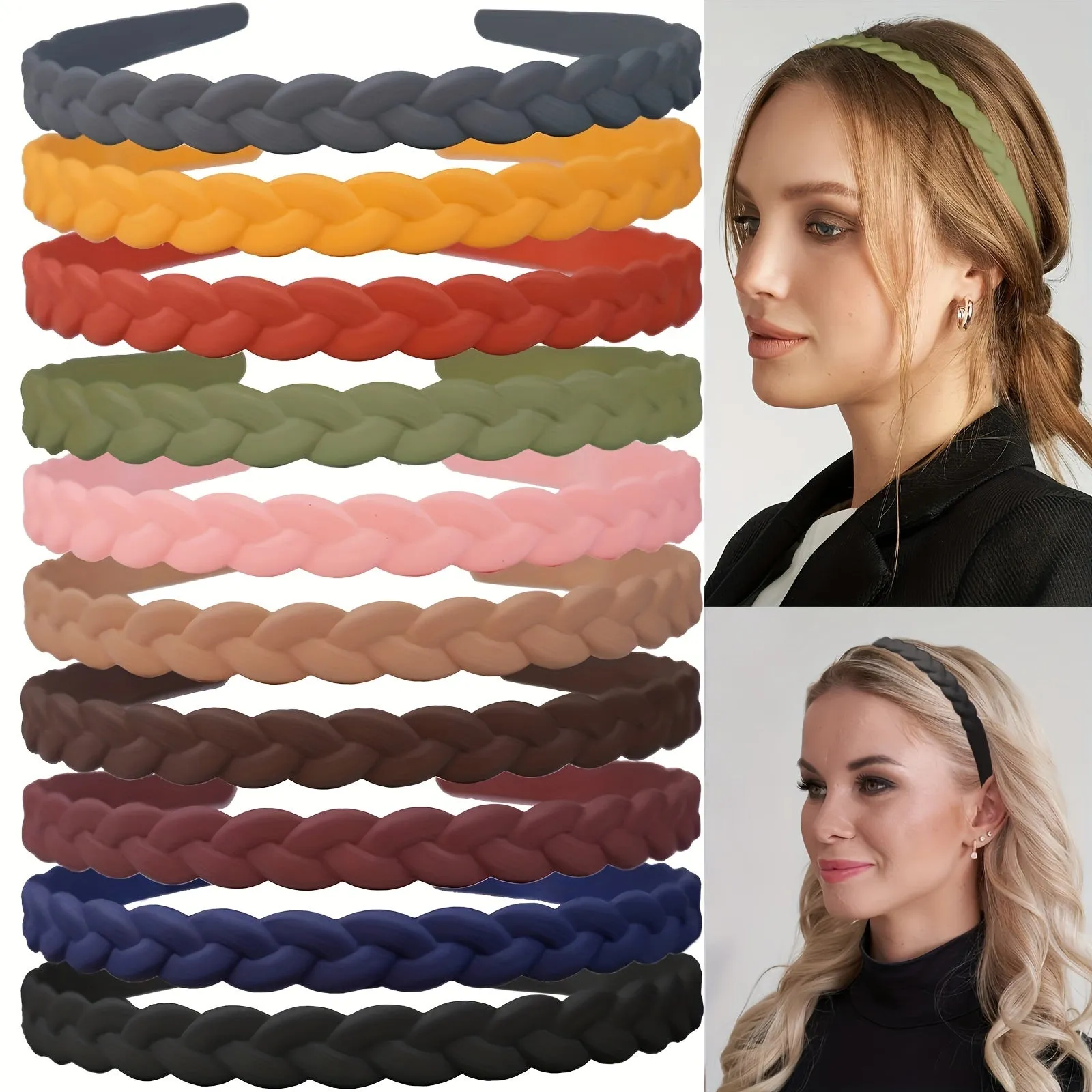 Frosted Headband Braids Simple Style Hair Accessories for Women