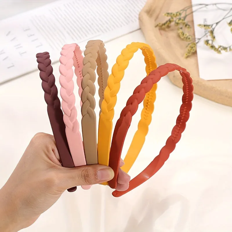 Frosted Headband Braids Simple Style Hair Accessories for Women