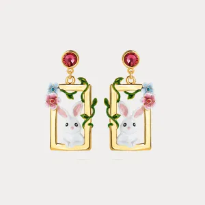 Garden Rabbit Earrings