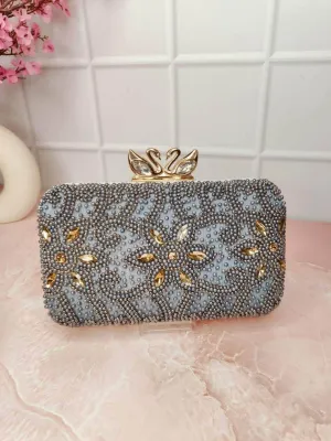 Hand Zardozi Work Designer Clutch