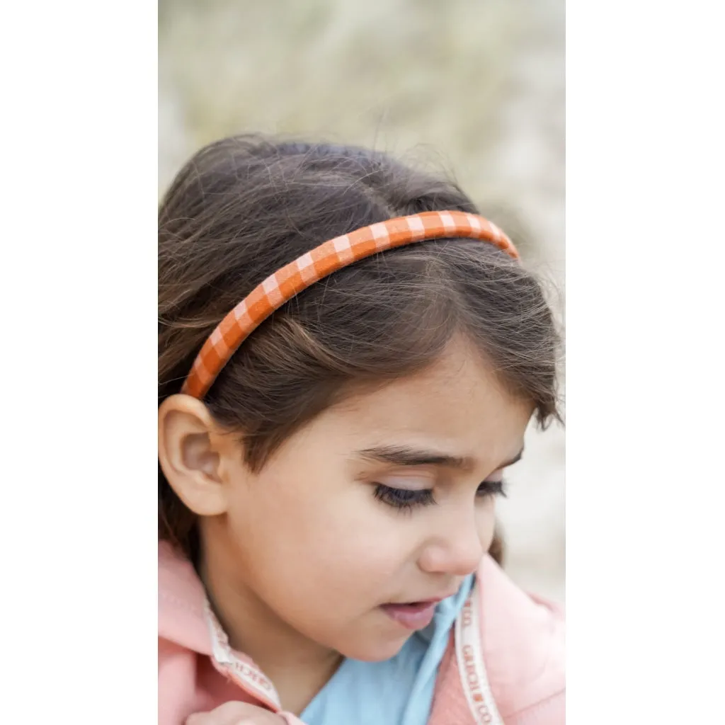 Headband Set of 2 - Sunset Gingham   Storm Plaid