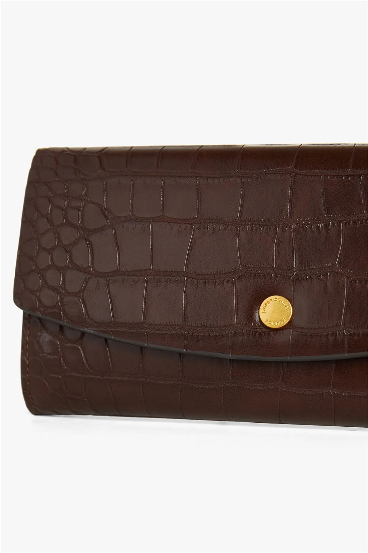 Jasper Conran Amber Large Flap Over Faux Croc Purses