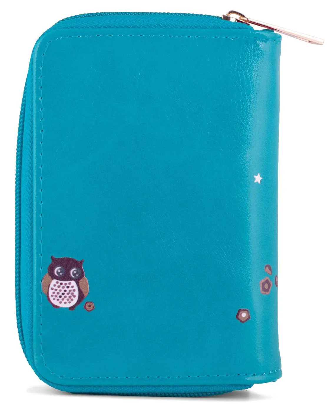 Kukubird Medium Purse 2 owl's love - Blue