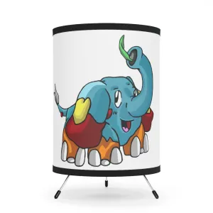 Mudphant Tripod Lamp with High-Res Printed Shade, US/CA plug