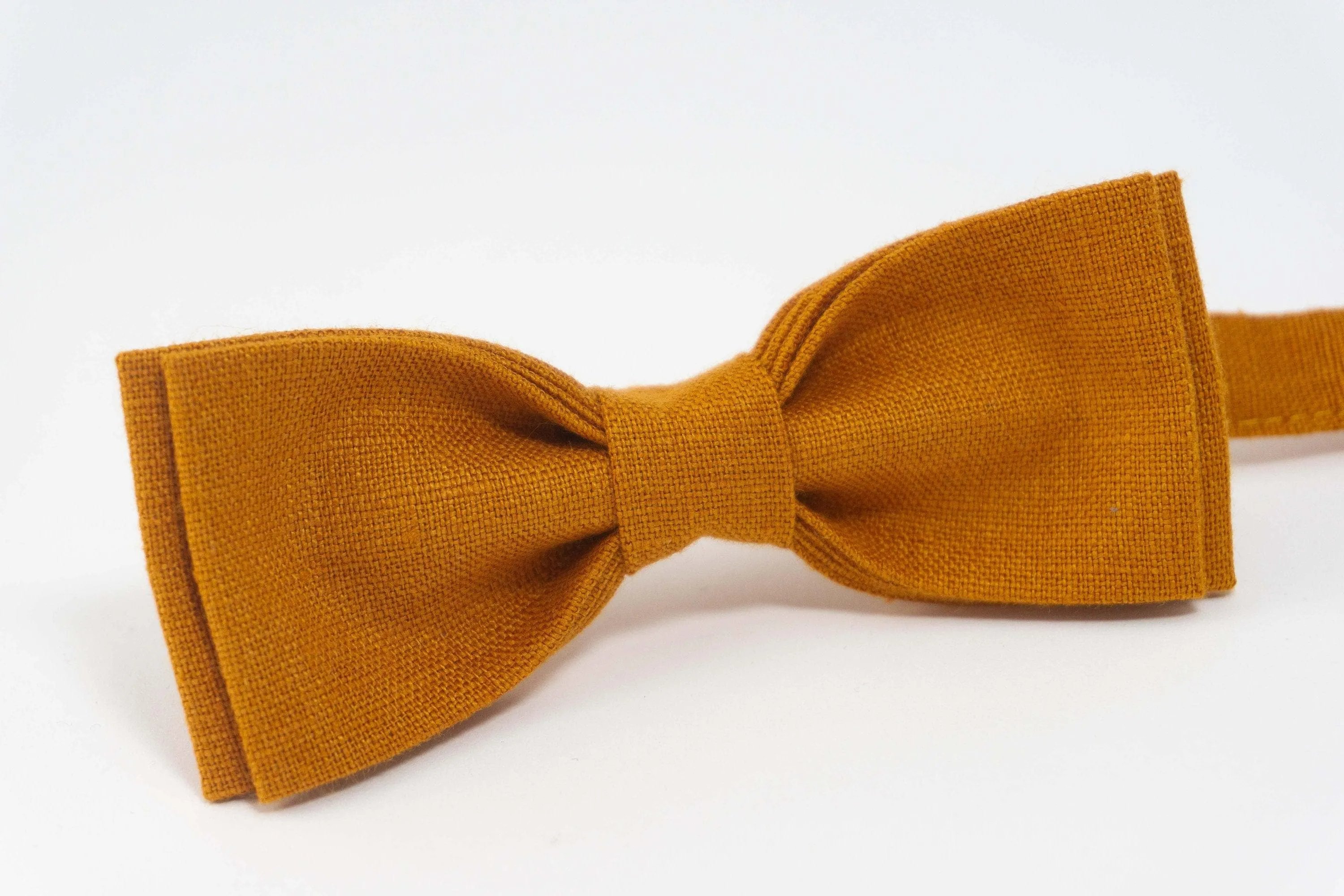 Mustard wedding bow tie |  mustard batwing bow tie