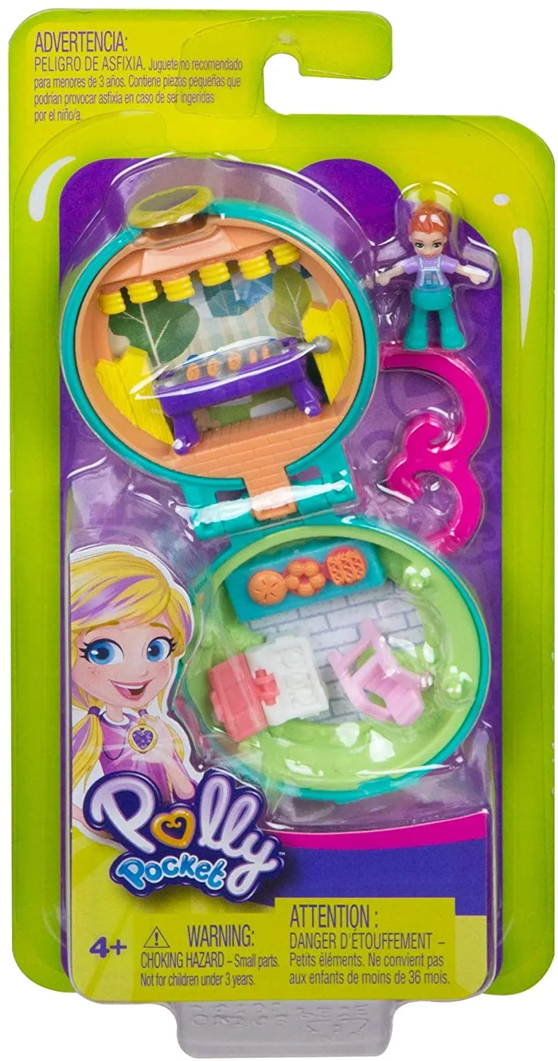 Polly Pocket Tiny Pocket Places Lila BBQ Micro Doll And Accessories