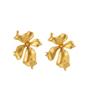 Pre Order:  Exaggerated Irregular Petals Flower Earrings