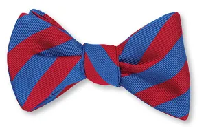 Red/ Blue Bar Stripes Bow Tie - B1092