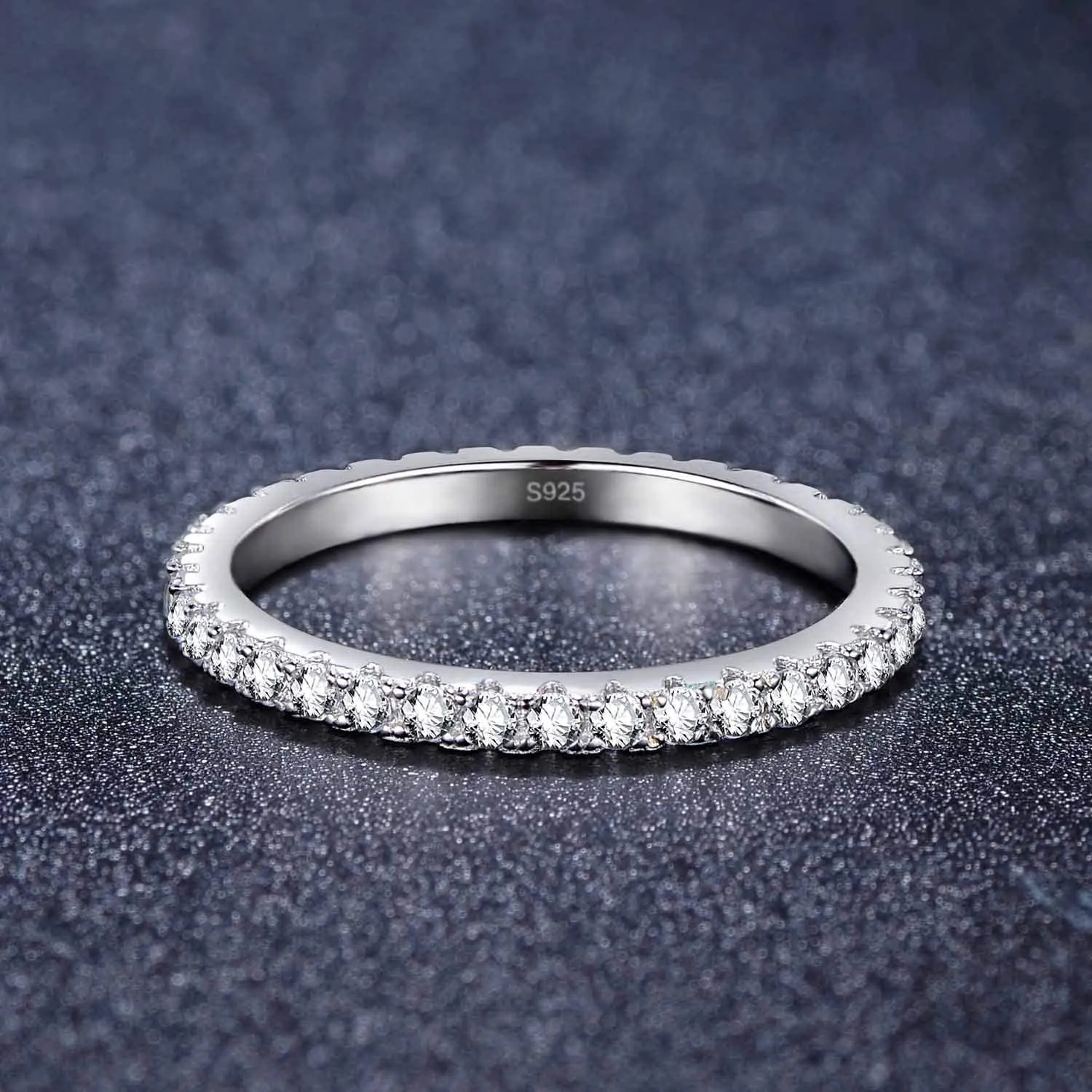 Sterling Silver Pave Cubic Zirconia Ring