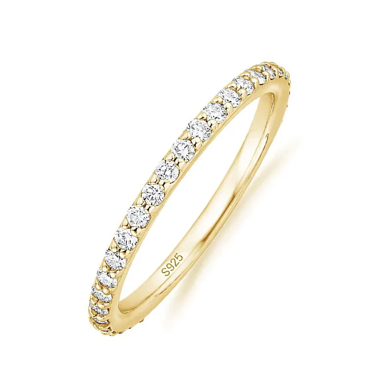 Sterling Silver Pave Cubic Zirconia Ring