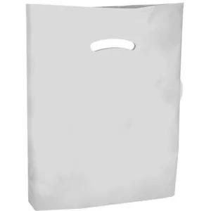 Super Gloss Die Cut Handle Bags - 12 x 15 - (White)