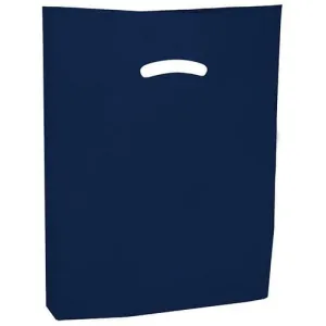 Super Gloss Die Cut Handle Bags - 9 x 12 - (Navy)