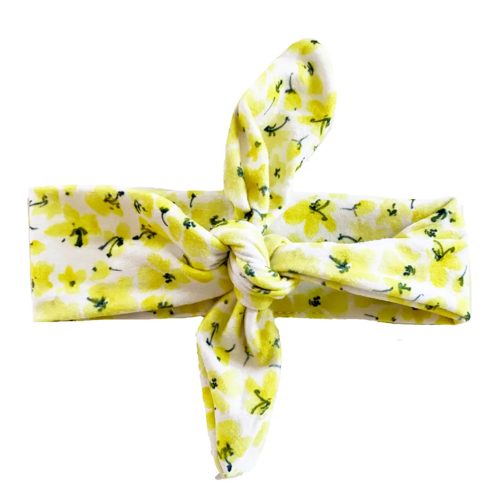 Ultra Soft Knotted - Yellow Floral