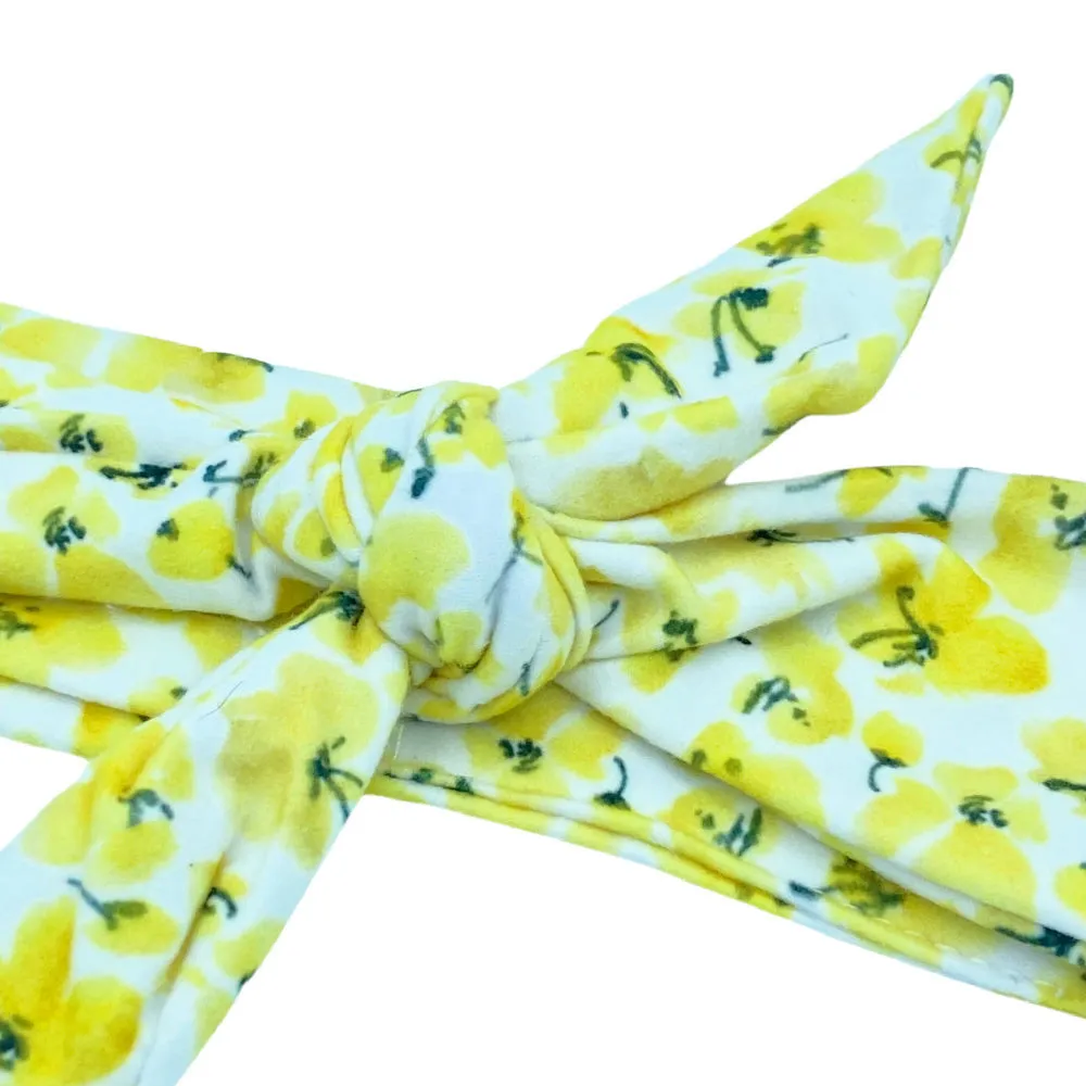 Ultra Soft Knotted - Yellow Floral